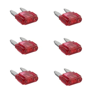 Afbeelding van Pro Plus Steekzekeringen Mini 10 Ampère Rood 6 stuks