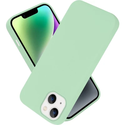 Afbeelding van Cadorabo Hoesje geschikt voor Apple iPhone 14 PLUS in LIQUID LICHT GROEN Beschermhoes gemaakt van flexibel TPU silicone Case Cover