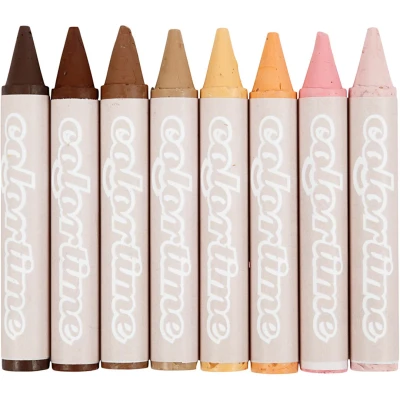 Afbeelding van Creativ company waskrijtjes skin colours 8st