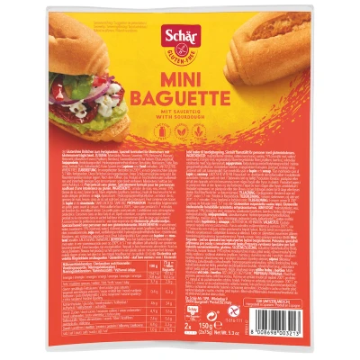 Afbeelding van Schär Mini Baguette Glutenvrij 2x75g