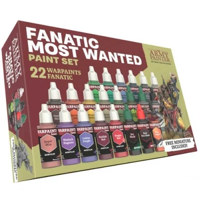 Afbeelding van The Army Painter, Warpaints Fanatic Most Wanted 22 x 18 ml Acrylverf, Miniatuur Hobby Schilderen, Kwaliteitsverf voor Wargaming