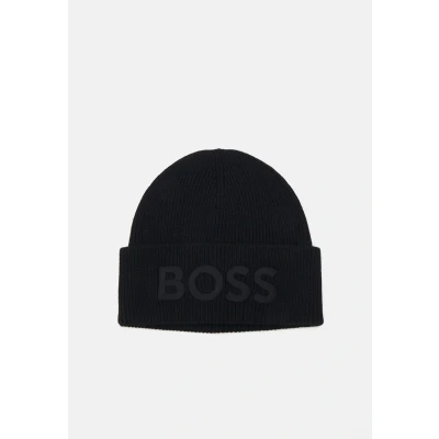 Afbeelding van BOSS Dop Afox Beanie Black Zwart