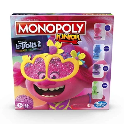 Afbeelding van Monopoly Junior Trolls gezelschapsspel bordspel Franse versie
