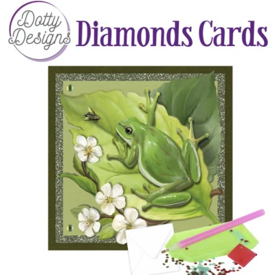 Afbeelding van Dotty Designs Diamond Cards Frog