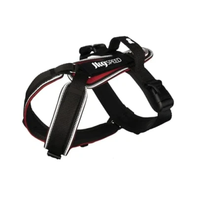 Afbeelding van Julius K9 Speed harnas, Maat: M, rood (M, Hond, Hondensport), Kraag + Leiband