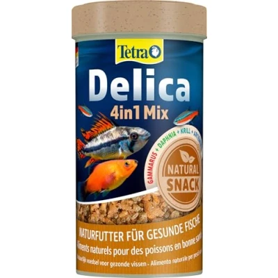 Afbeelding van TetraDelica natuurvoeding (voor siervissen, krol, diffels, watervlooien Brine Shrimps Bloodworms rode muggenlarven), verschillende soorten en maten