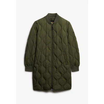 Afbeelding van Superdry Long Quilted Liner Jas Dames Maat 14
