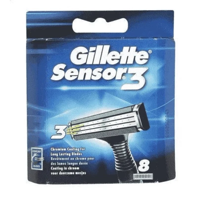 Afbeelding van Gillette Sensor3 Scheermesjes 8 Stuks