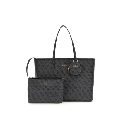 Afbeelding van Guess Power Play Large Tech Tote Dames Shopper Coal Logo One Size