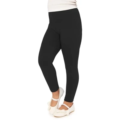 Afbeelding van Merry Style MS MS10 130 LE Meisjes Lang Leggings Sport Vrijetijdsbroek Viscose Sporbroek Yogabroek Zwart 146
