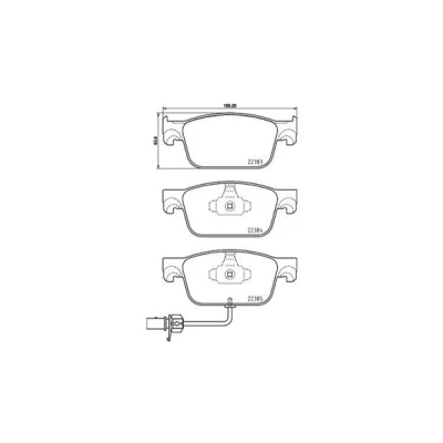 Afbeelding van MAGNETI MARELLI 363700485153 Remblokkenset AUDI: A5 B9 Sportback, A4 Avant, Saloon