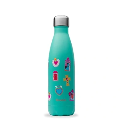 Afbeelding van Qwetch thermosfles Amor drinkfles voor onderweg van roestvrij staal 24 uur koud en 12 warm waterdicht, BPA vrij herbruikbaar sport, reizen, kantoor, wandelen 500 ml