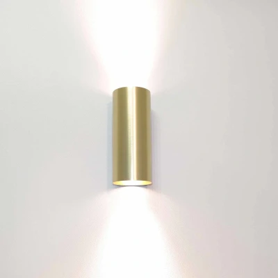 Afbeelding van Artdelight Wandlamp Roulo 2 Goud GU10