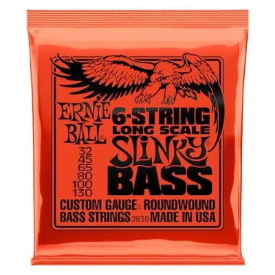 Afbeelding van Ernie Ball 2838 6 String Slinky Bass Long Scale Nickel Wound