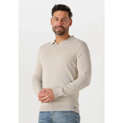 Afbeelding van Gentiluomo Polo No Button Cool Dry Beige Heren L
