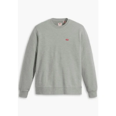 Afbeelding van Levi&#039;s heren Sweater van katoen in de kleur Grijs, maat: S