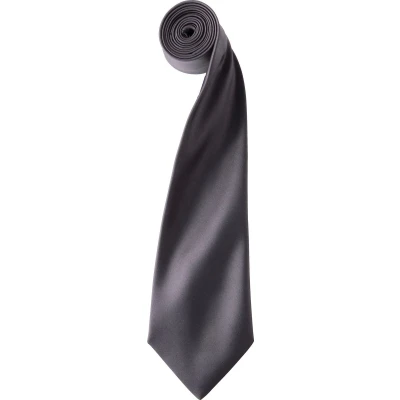 Afbeelding van Premier &#039;Colours&#039; Satin Tie PR750 Dark Grey