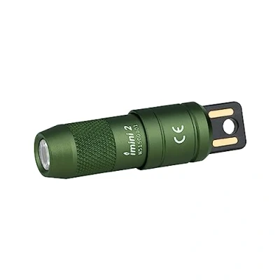 Afbeelding van OLIGHT I mini 2 USB poort, magnetisch, handsfree, zaklamp, oplaadbaar, 50 lumen, zacht licht, kleine en krachtige sleutel voor decoratie (groen)