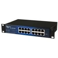 Afbeelding van Allnet 112534 Managed L2 Gigabit Ethernet (10/100/1000) Zwart 19U Netwerkschakelaar (Managed, L2, (10/100/1000), Montagerooster, 19U, wandmontage)