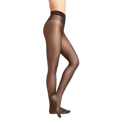 Afbeelding van Wolford Touch 20 transparante satijnen panty (3 stuks), denier, Bijna zwart