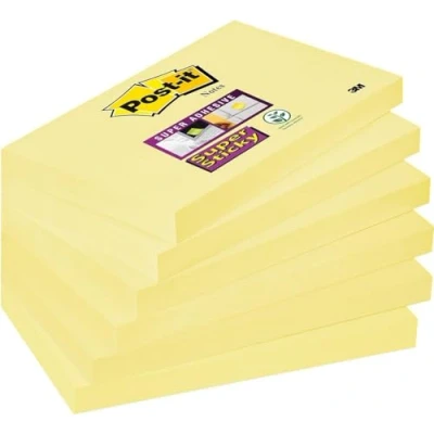 Afbeelding van Memoblok 3M Post it 655 Super Sticky 76x127mm geel