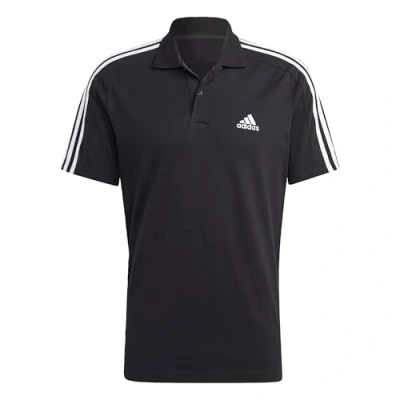 Afbeelding van adidas Sportswear Essentails Embroidered Small LOGO Poloshirt, Heren, Maat: Small, Black white