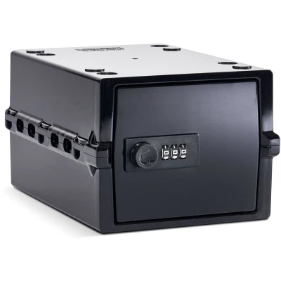 Afbeelding van Lockabox Mini™ Hoogwaardige afsluitbare opbergdoos 3 liter combinatiedoos voor levensmiddelen, medicijnen en huishoudelijke veiligheid BPA vrij (gitzwart)