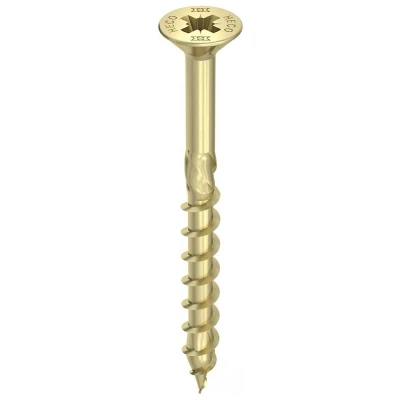 Afbeelding van HECO TOPIX Plus spaanplaatschroeven 5x90mm platkop verzinkt deeldraad PZD 2 60966 (Per 200 stuks)