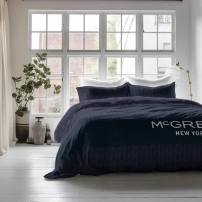 Afbeelding van Dekbedovertrek Midtown 1 persoons (140x200/220 cm) Microvezel Tekst, Patroon RoodBlauw McGregor Ga naar Dekbed Discounter.nl &amp; Profiteer Nu