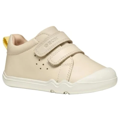 Afbeelding van Geox Steppieup Sneakers laag voor kinderen, Maat: 20, Light ivory Leer