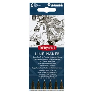 Afbeelding van Derwent Line Maker UADLMWB6 Portemonnee Zwart 6
