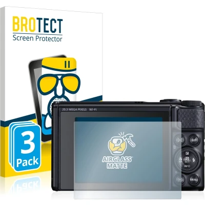 Afbeelding van BROTECT Screenprotector voor Canon PowerShot SX740 HS Folie Beschermfolie Beschermglas matte (3 Stuks)