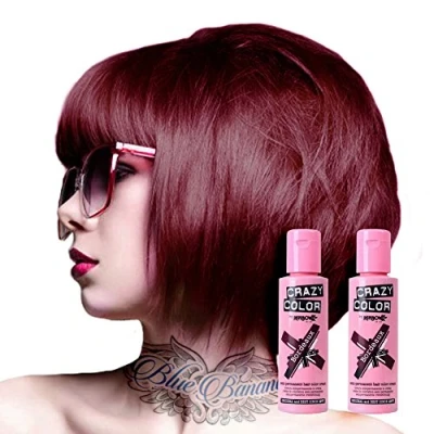 Image de Renbow Crazy Color Lot de 2 teintures semi permanentes Bordeaux 100 ml