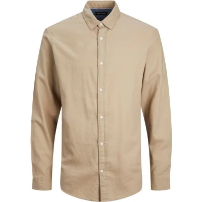 Afbeelding van Jack &amp; Jones Jegingham Overhemd, Heren, Maat: Large, Crockery