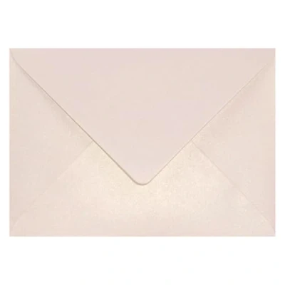 Afbeelding van Netuno 25 parelmoer roze gouden enveloppen B6 125 x 175 mm Aster Metallic Candy Pink Gold puntige klep glanzende voor uitnodigingen verjaardag bruiloft wenskaarten