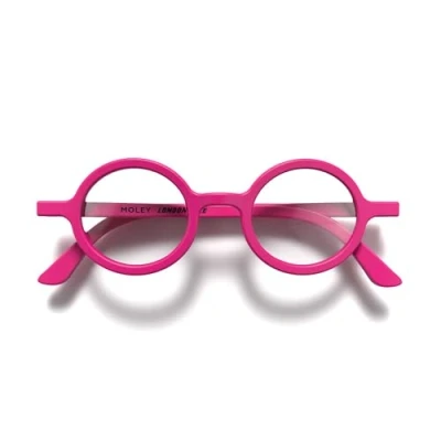 Afbeelding van LONDON MOLE bril, Moley leesbril, ronde coole lezers, stijlvolle heren, dames, uniseks, Roze
