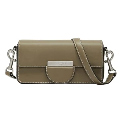 Afbeelding van LIEBESKIND BERLIN Leren Schoudertas Pam Crossbody Salvia Kaki