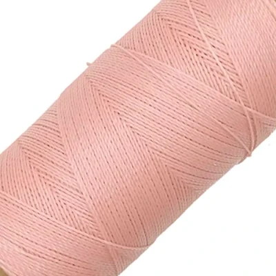 Afbeelding van LINHASITA 100 g/m² gewaxt garen, 360 m, dikte 0,5 mm, polyester, macramégaren, 30 kleuren, roze