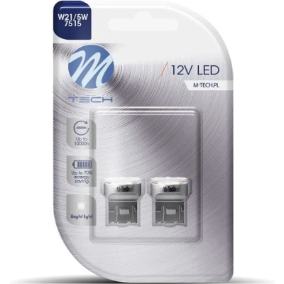 Afbeelding van T20 W21/5W set autoverlichting LED 2 stuks 9 SMD daglichtwit 12V DC
