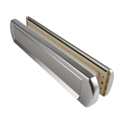Afbeelding van Ami Briefplaat Ovaal schacht en tochtklep 360x74x16mm 58 62mm deurdikte