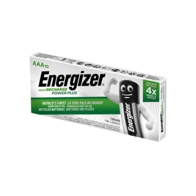 Image de Pile Power Plus rechargeable HR03/AAA 700mAh Lot de 10 Energizer