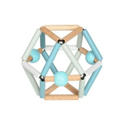 Image de Hochet en bois Trousselier Anneau de dentition Bleu