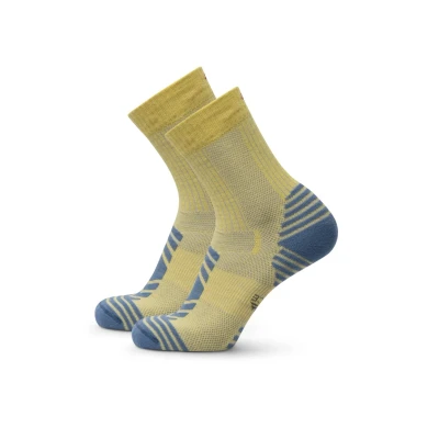Afbeelding van Danish Endurance Hiking Light Sportsokken, Heren, Maat: 43 47, Yellow flint grey