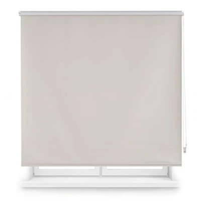 Afbeelding van INTERBLIND Premium effen verduisterend rolgordijn zilver afmetingen 160x175 cm thermisch