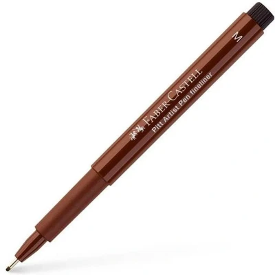 Afbeelding van Permanente markeerstift Faber Castell Pitt Artist Bruin 10 Stuks