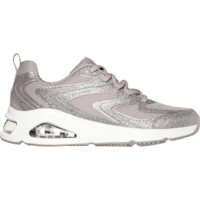 Afbeelding van Skechers Sport Tresair UNO Sneakers laag, Dames, Maat: 39, Taupe glitter Textiel/ synthetisch