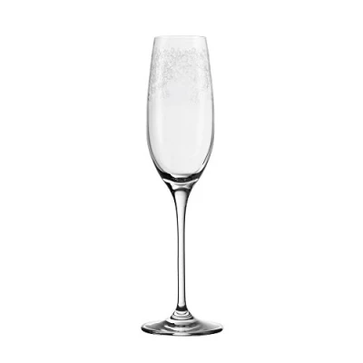 Afbeelding van Leonardo Chateau 035302 champagneglazen, 6 delige set, vaatwasmachinebestendige Prosecco glazen, champagneglas met getrokken steel, gravure, 200 ml