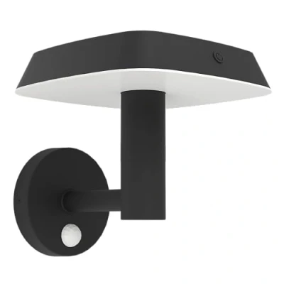 Afbeelding van EGLO Dreoli Solar Wandlamp Buiten zonne energie LED 21 cm Zwart/Wit