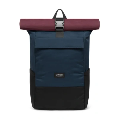 Afbeelding van Larkson Sac à dos Roll Top Femmes &amp; Hommes No 4 Backpack pour l&#039;École, l&#039;Université Compartiment Ordinateur Portable 16 Pouces Hydrofuge, Bleu Berry, Taille unique, loisir