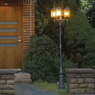 Afbeelding van Staande buitenlamp Spaarlamp E27 75 W Konstsmide Milano 7244 759 Zwart, Zilver